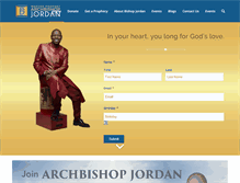 Tablet Screenshot of bishopjordan.com